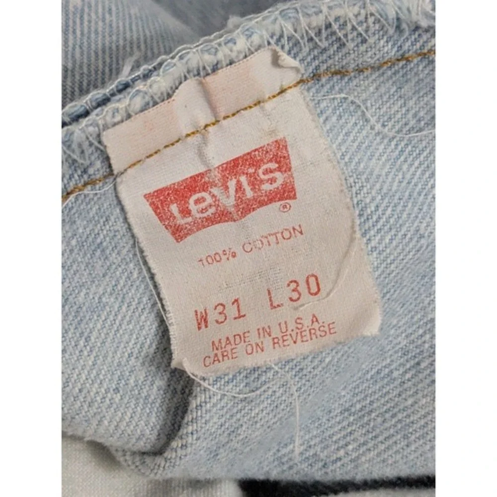 Vintage Levi's 501xx Jeans Mens 31x30 Blue Button Fly Made In USA‎ 80s 90s